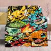 Pokémon Anime Flannel Blanket - Soft Warm Perfect for Sofa, Bedding Camping Travel Office Home Decor -QJY