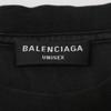 BALENCIAGA 612966 Black 21 One Point Crew Neck T-Shirt tops L blackUsed