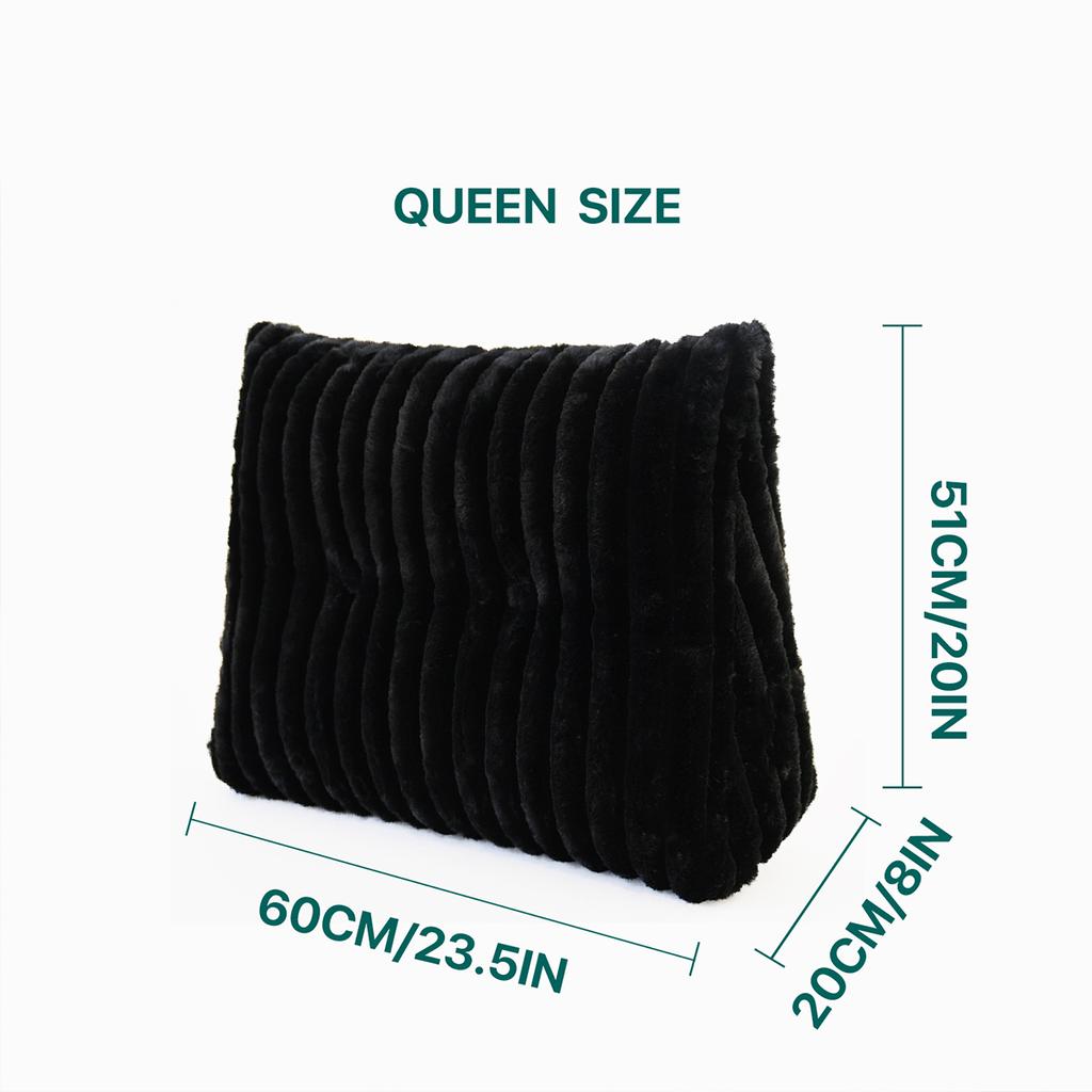 1Pice Headboard Wedge Pillow Bed Rest Reading Pillow Bolster Triangular Pillow for Sitting in Bed-Backrest Positioning Support