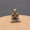 Retro Messing Buddha Statue Schlüsselanhänger: Feng Shui Bronze Anhänger Ornament für Zuhause