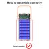 18*18611 Power Bank Cases Battery Holder 11.1W Dual USB DIY Shell Fast Charger 18611 Battery Case Solar Storage Boxes
