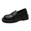 British Style Small Leather Shoes Women'S Japanese Black Platform With Skirt Gentle Loafers