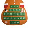 Cute Wall Mounted Felt Christmas Tree Advent Calendar with Easy Setup