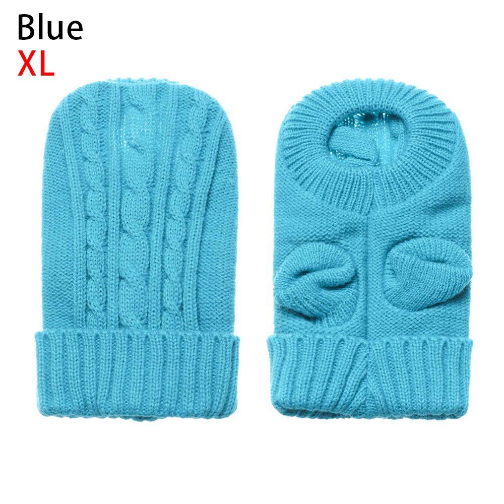 Niedliche Welpenkostüme Winterbekleidung Haustier-Hoodie Mantel Geschirr Weste Gestrickter Haustierpullover Hundepullover