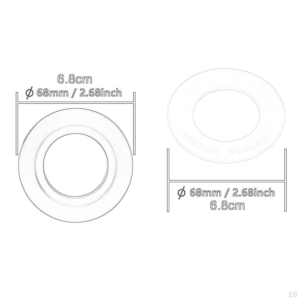 38mm To 48mm 58 Toilet Button Converter Plate, Gasket, Rings, Replacement, Flush