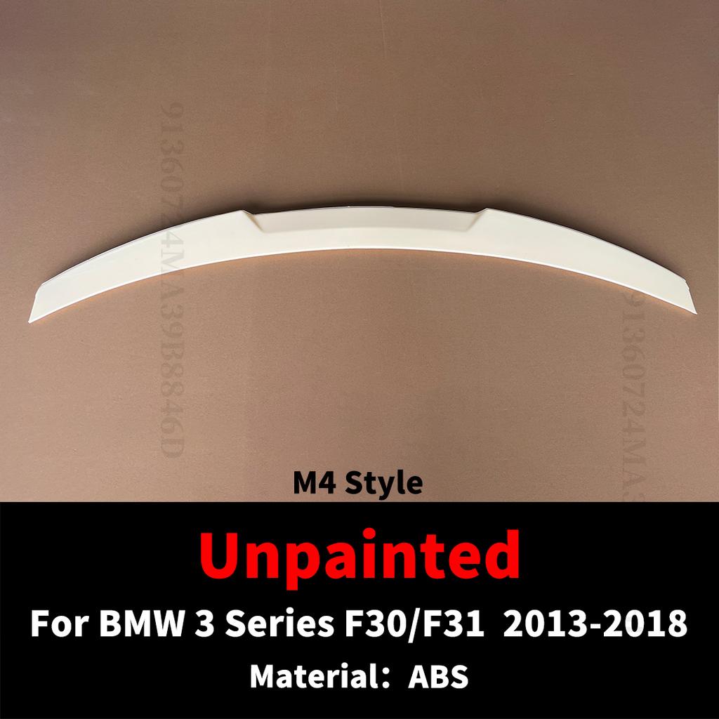 Racing Rear Wing Spoiler Tuning Accessories For BMW 3 Series F30 F31 2013-2018 M4 MP PSM Style Refit Trunk Lip Tail Trim Styling