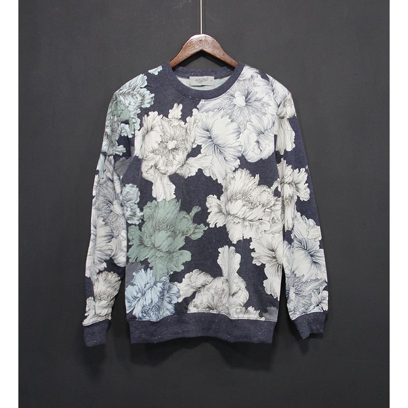 

Экспорт Европейский и Американский Свитшот с Принтом на Одну Весну и Осень для Пары из Чистого Хлопка Махровая Ткань Индивидуальность Модный Тренд Круглый Вырез Базовая Футболка Dark gray Print European code M (Bust size 102)