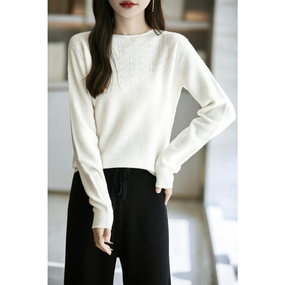 New Autumn and Winter Style Pullover Women's Round-neck, Long-sleeved, Loose Knitted Base Sweater
