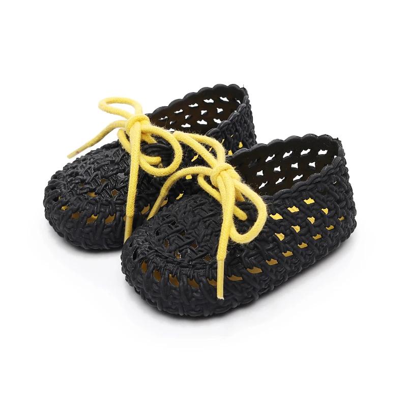 

Мягкие детские туфли First Walkers, модная плетеная обувь для девочек, стираемая модная обувь для мальчиков, простая детская повседневная обувь Zapatos Bebé 21insole14cm чёрный