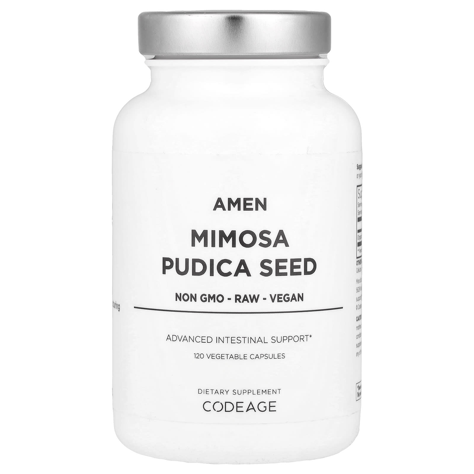 

Amen, Mimosa Seed, 450Mg, 120 Veggie Capsules