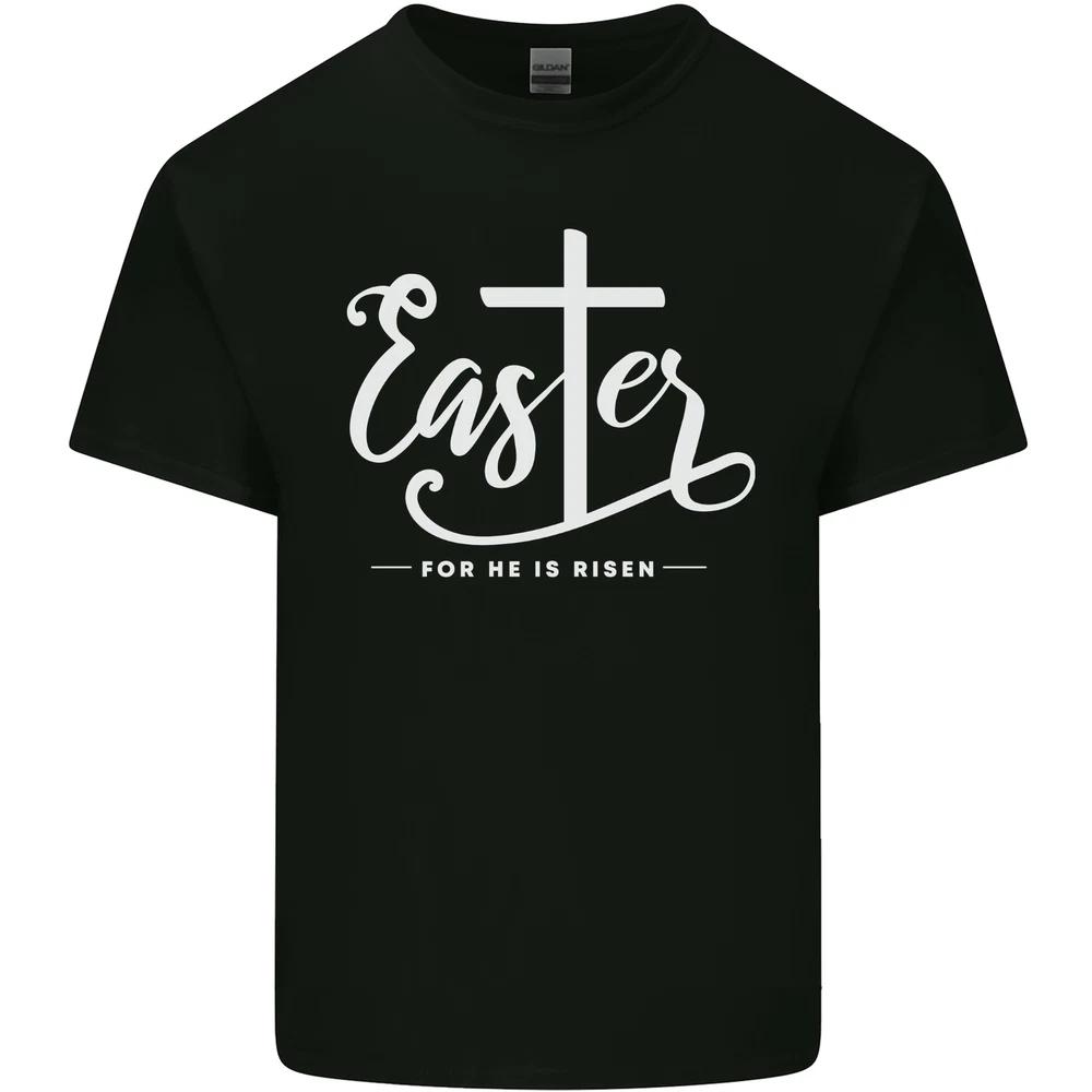 Easter For He is Risen Christian Jesus Christianity Unisexs Light Cotton TShirt S