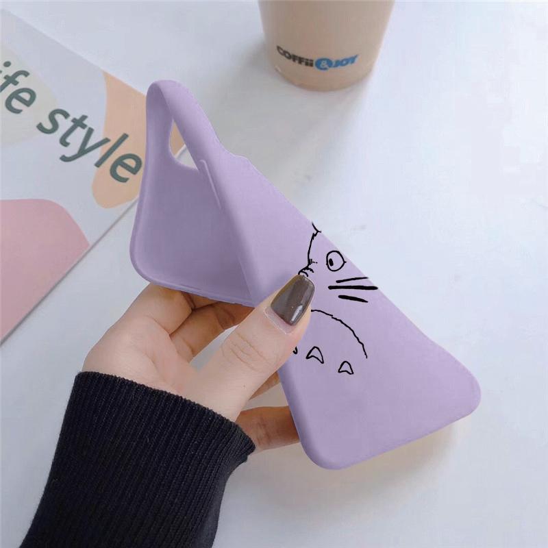Totoro pouzdro na telefon pro páry iPhone 15 Samsung A55 S24 FE S25 M35 Xiaomi Redmi Note 13 Pro 14C Huawei Honor Realme nárazuvzdorný matný kryt proti poškrábání