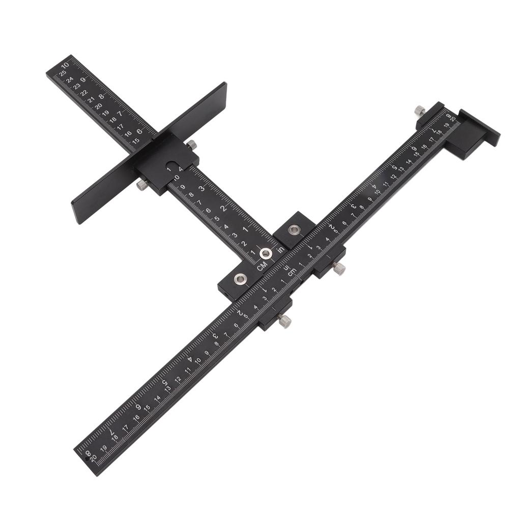 Cabinet Hardware Jig Aluminum Alloy Cabinet Handle Template Punch Locator Drill Template Guide for