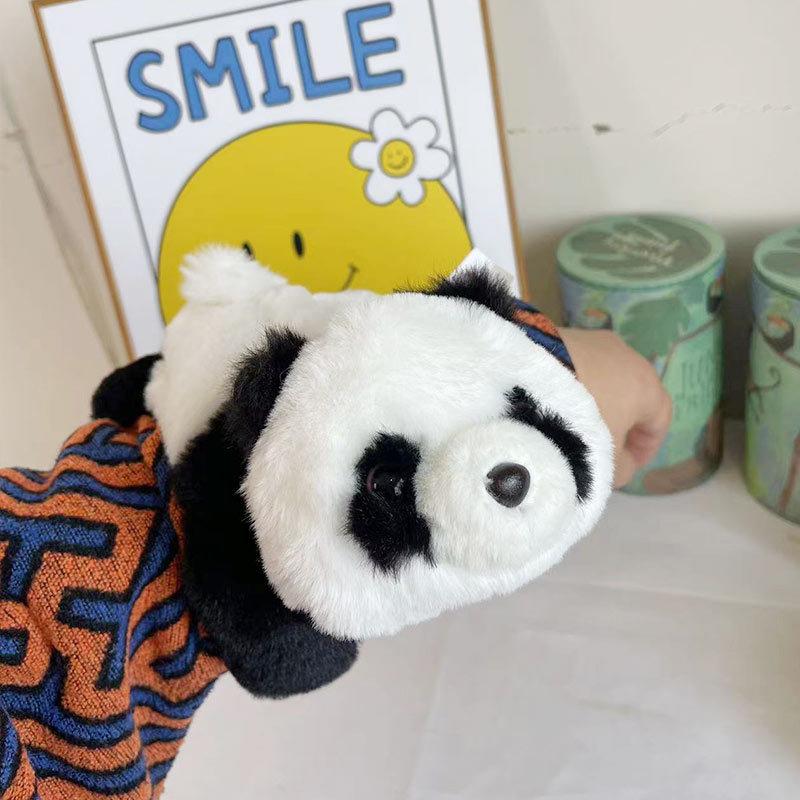 

Haoweida Панда Плюшевая Игрушка Кошелек Кольцо Животное Медведь Кукла Кольцо на Руку Ленивец Кукла Браслет 25cm