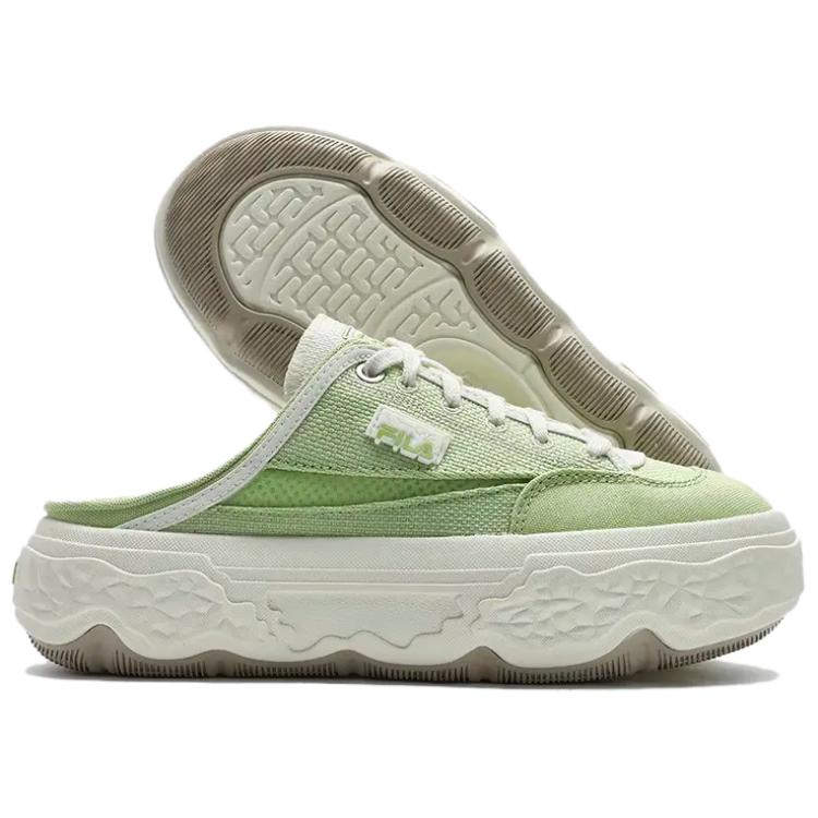 Fila Rock Mule Shoes Durable Lightweight Low-Top Canvas Shoes Women mules Margarita-Green F12W432307FMG