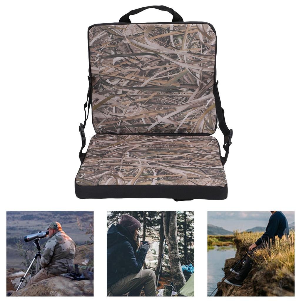 Folding Cushion 600D Oxford Cloth Pattern Portable Stadium Chair Cushion for Sports Events Travel Hiking Fishing