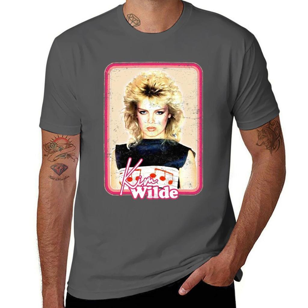Kim Wilde 80s Aesthetic Fan Art Design (1) TShirt Work Casual Loose Fit TShirt