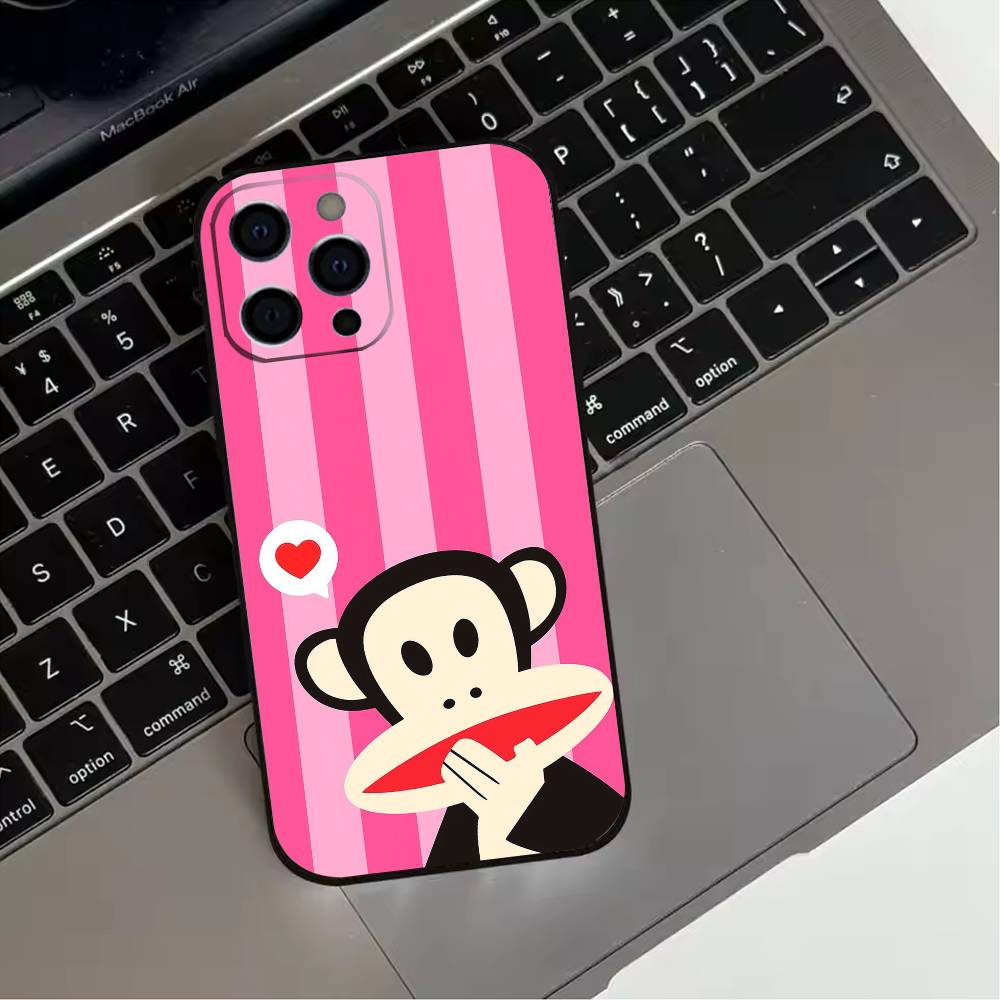 P-Paul F-Frank   Phone Case For iPhone 17,16,15,14,13,12,11 Plus,Pro Max,Soft Silicone Black Cover