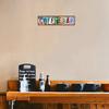 1pc, Coffee Bar Metal Sign (15.75"x3.94"/40x10cm), Novelty Street Sign, Home Decor1pc, Coffee Bar Metal Sign