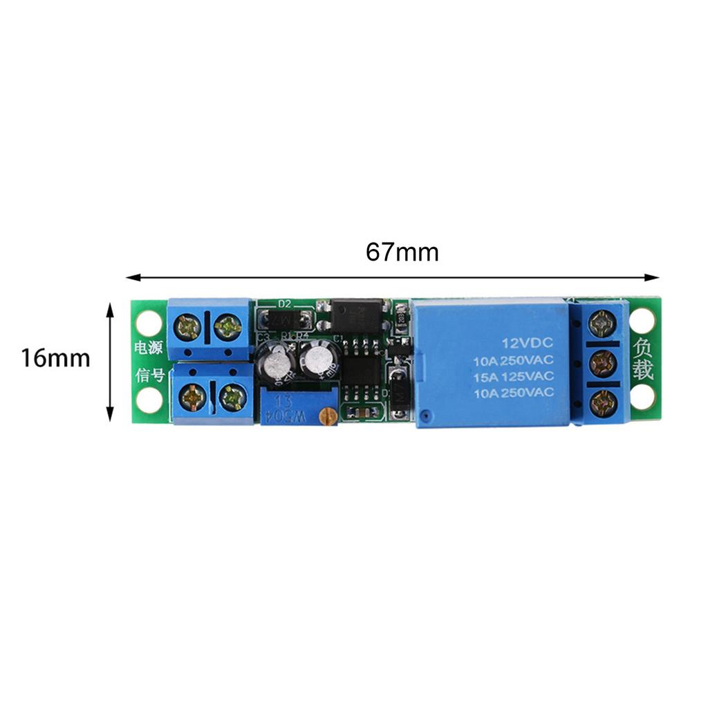 DC12V Adjustable Signal Trigger Turn Off Delay Timer Switch Relay Module