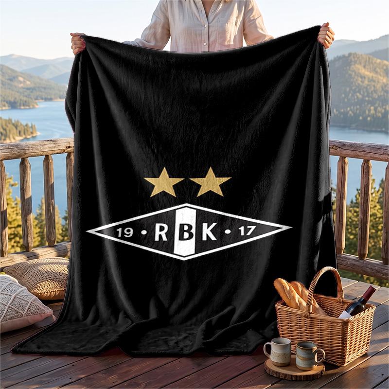 Warm Flannel Blanket Rosenborg Bk Pattern, Lightweight Comfortable Throw Blanket for Bed Sofa Use