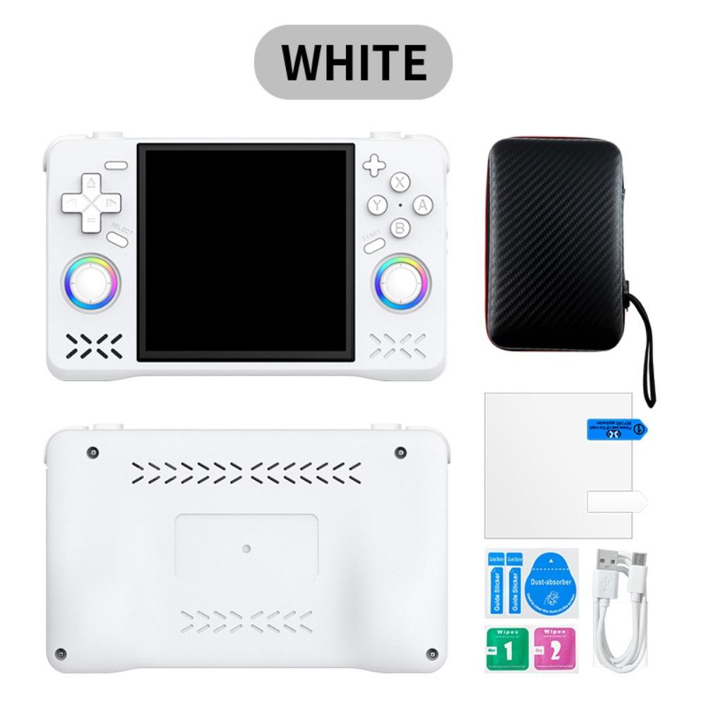 XF40H 4inch iPS Screen Handheld Game Console Open Source Pocket Video Player Game Machine Retro 64G белый