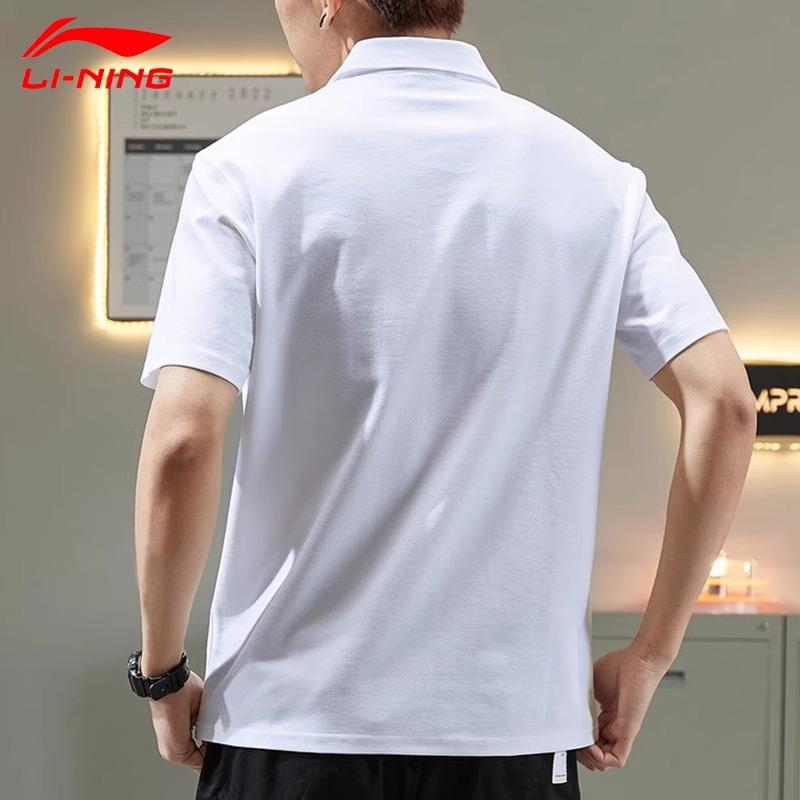 Li-Ning Comfortable Loose Breathable Lightweight Short Sleeve Simple Design Fashionable Fitness Running Shorts Leisure Sports Suit YPLV049-1+AKSV291-1