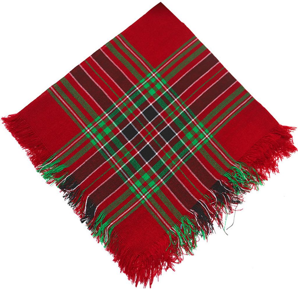 Multiuse Plaid Scarf Shawl Wrap Soft Breathable Bandana for Urban Women Fashionable and Comfortable for Various Ages