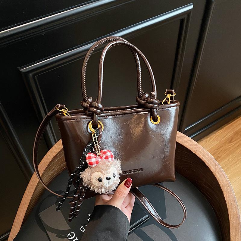 Sensation Maillard portable bucket bag women's new retro shoulder bag fashion commuter messenger bag