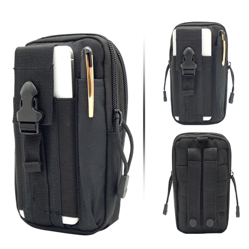 Outdoor Sports Multi-Functional Accessory Bag Large Capacity Mobile Phone Hanging Bag Tactical Waist Pack
