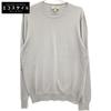 [Domestically Authorized] Cashmerex Silk X Wool Crew Neck Knit Sweater Tops L grayUsed