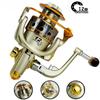 Neu Spinning Angelrolle Metallspule 12BB 5,5:1 getriebe Verhältnis Links/Rechts Austauschbare Griff Kein Backlash Angeln Reel Spule Angelgerät