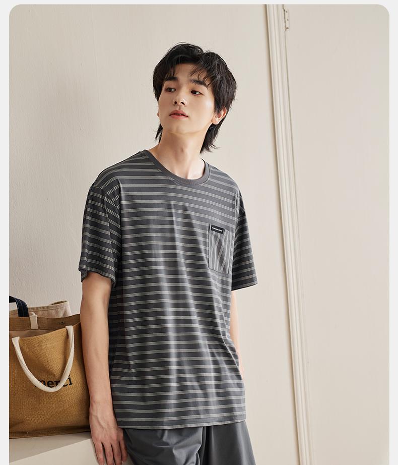 Xuanliang 2026 New Men's Sleepwear Summer Modal Cotton Short Sleeved Shorts Casual Outerwear Set