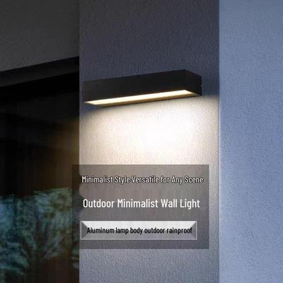 Minimalist Waterproof Outdoor Wall Light for Hotels, Gardens, Courtyards, Corridors, Villas, and Balconies - Modern and Simple Design.