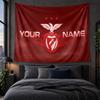 Personalisierte Wandbehang-Tapisserie Benfica FC Muster Kunst-Hintergrundtuch
