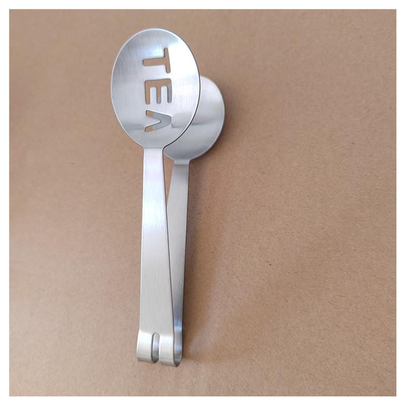 

1pc Stainless steel tea bag extruder - multi-functional kitchen tool, durable, rust-proof, easy to clean, tea bag clip, filter clip