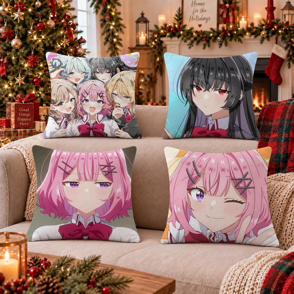 Anime Watanare Cushion Cover Cushion Cover Soft Plush Cushion Covers Fluffy Throw Pillow Cases For Sofa Bedroom