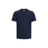 Under Armour Letter Big Logo Casual Sports T-Shirt Men Tops Dark-Blue 1370862-408