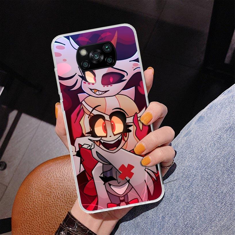 

H-Hazbin Hotel Ангел Пыль Чехол для телефона для Xiaomi Poco X5 X6 X7 Pro X4 Gt F7 Ultra M8 M7 Redmi 15C 15 13C 13 12C 12 Уникальный чехол C Xiaomi Poco F7