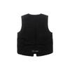 Jordan Solid Color V-Neck Single-Breasted Vest Men Vests Black DR1438-010