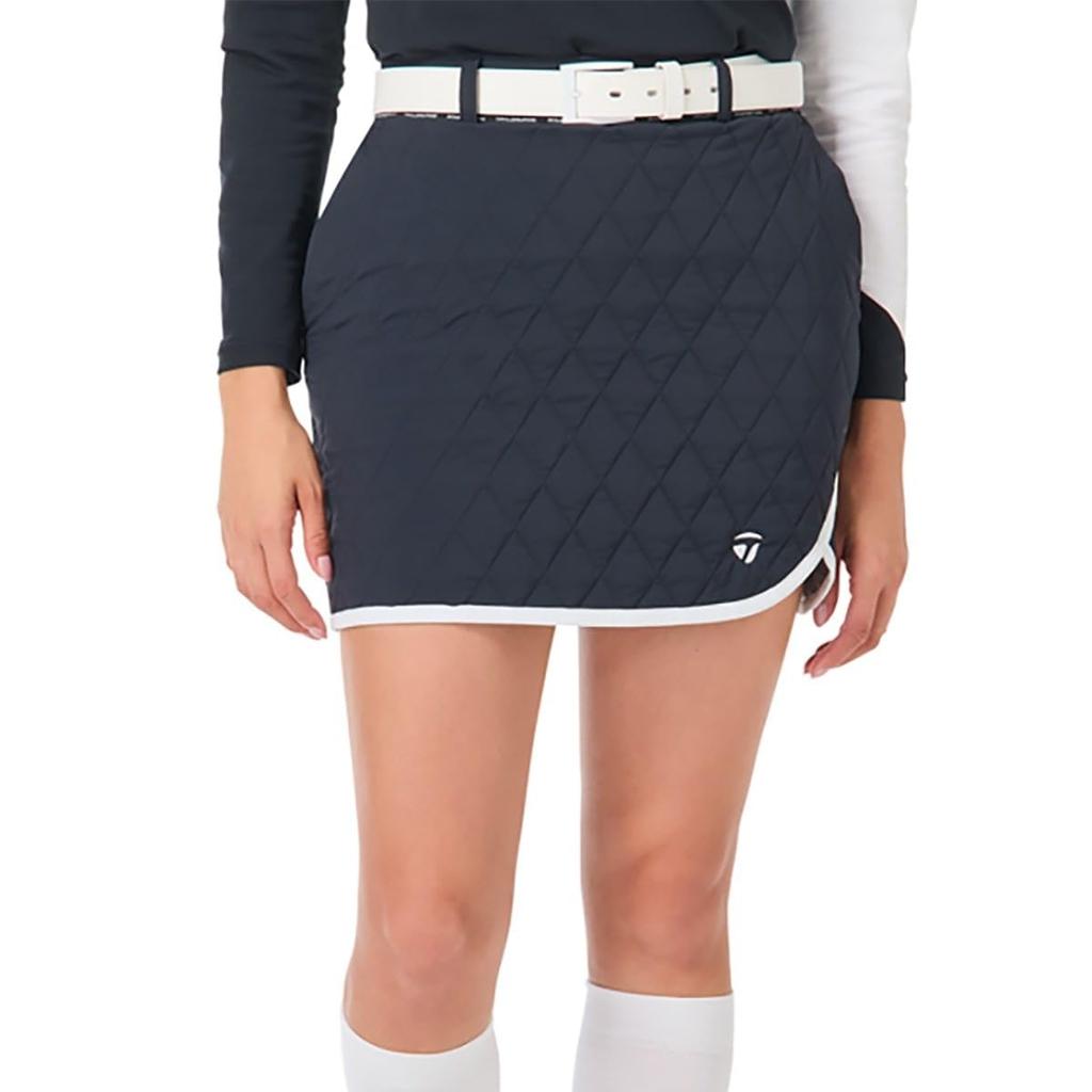 TaylorMade Quilted Insulated Skort, Black, Size M, Women's, 2024FW UN404