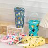 Insulated Thermal Tumbler Cover with Removable Top Handheld Cup Sleeve Portable Bottle Protector for Travel Office Student Use
