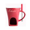 Fondue Mug Set Personal Mini Fondue Pots Chocolate Cheese Ice Cream Fondue Maker Kit Individual Butter Melter Cup Small Warmer