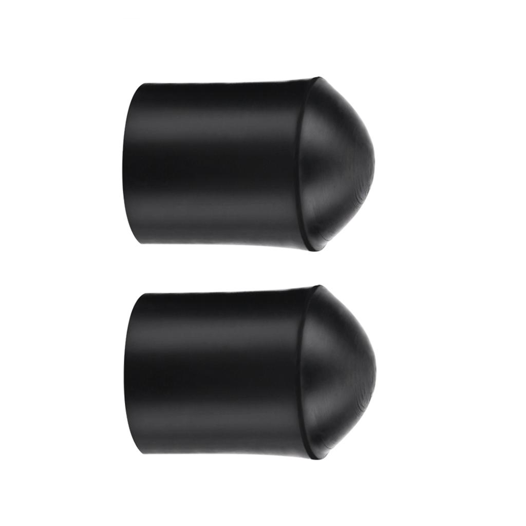 2pcs Double Bass Endpin Rubber Tip Stopper Black Protector End Cap Accessory