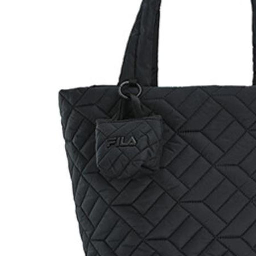 New FILA Fitness Fabric Tote Bag, Shopping Bag, Handbag Large Women's Black A13W441162FBK