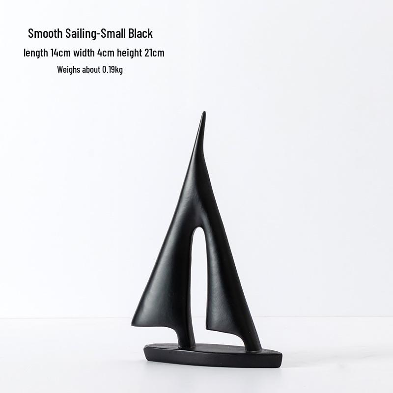 Modern Luxury Sailboat Ornament for Living Room, Foyer, or Office Decoration