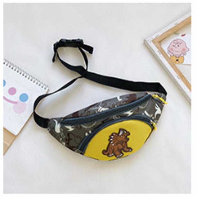 Cute Cartoon Dinosaur Storage Bags For Kids Phone Earphone Money Pouch Organizer Fashion Chest Waist Bag Children Belt Bag