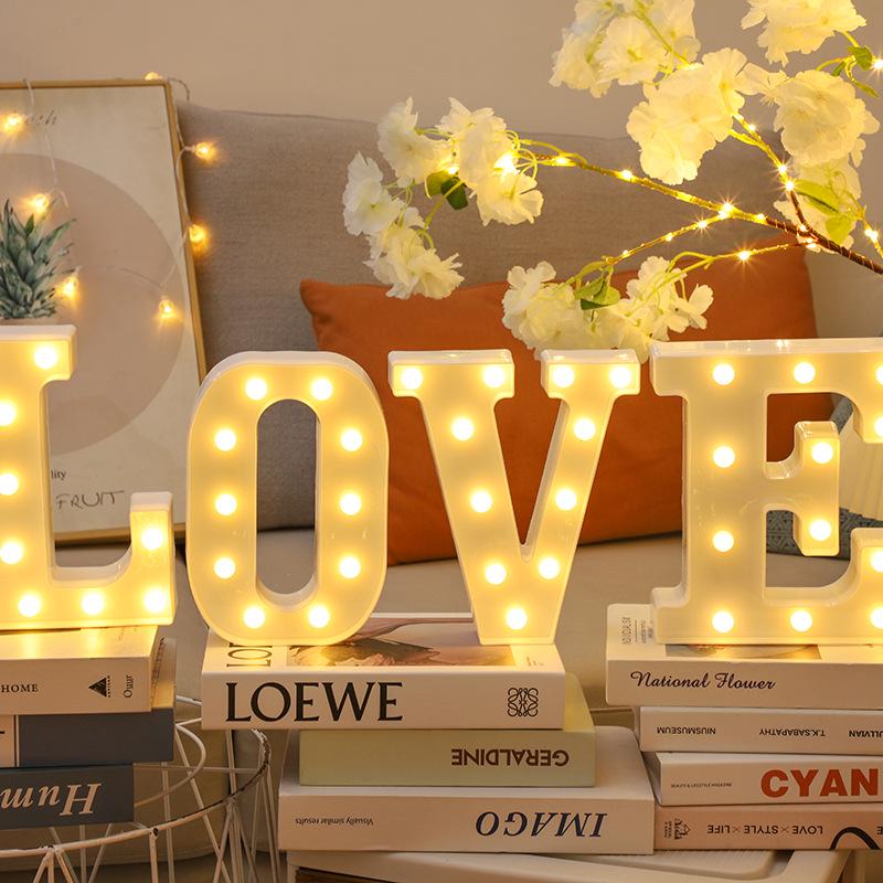 LED Happy Birthday Luminous Letters - Romantic Scene Decoration Lights