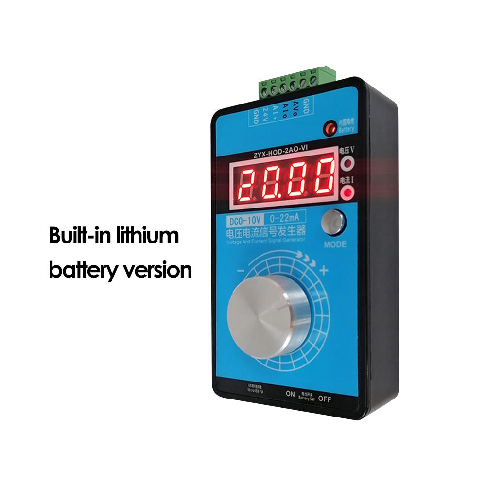 0-5V-10V Signal Generator Voltage Current Tester 0-4-20mA Calibrator 0.01 High-precision Adjustable Calibratable for Transmitter