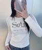 FUZZY SCAN Other Object Slim Fit Line Long Sleeve 3 Colors